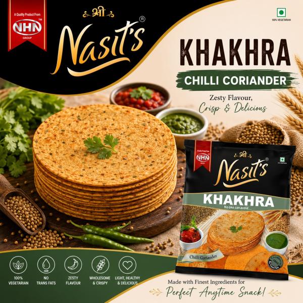 Chilli Coriander Khakhra